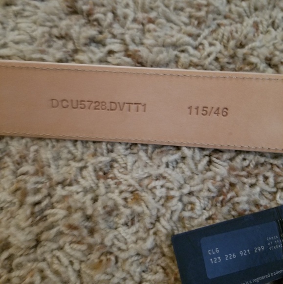 NWT GIANNI VERSACE Women Belt Peach/Nude main image 5